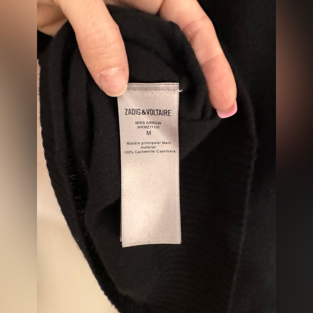 ZADIG & VOLTAIRE Miss Arrow Cashmere Sweater - Picture 9 of 9